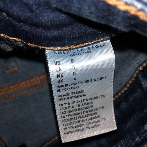 American Eagle distressed high rise shortie shorts - Picture 4 of 4